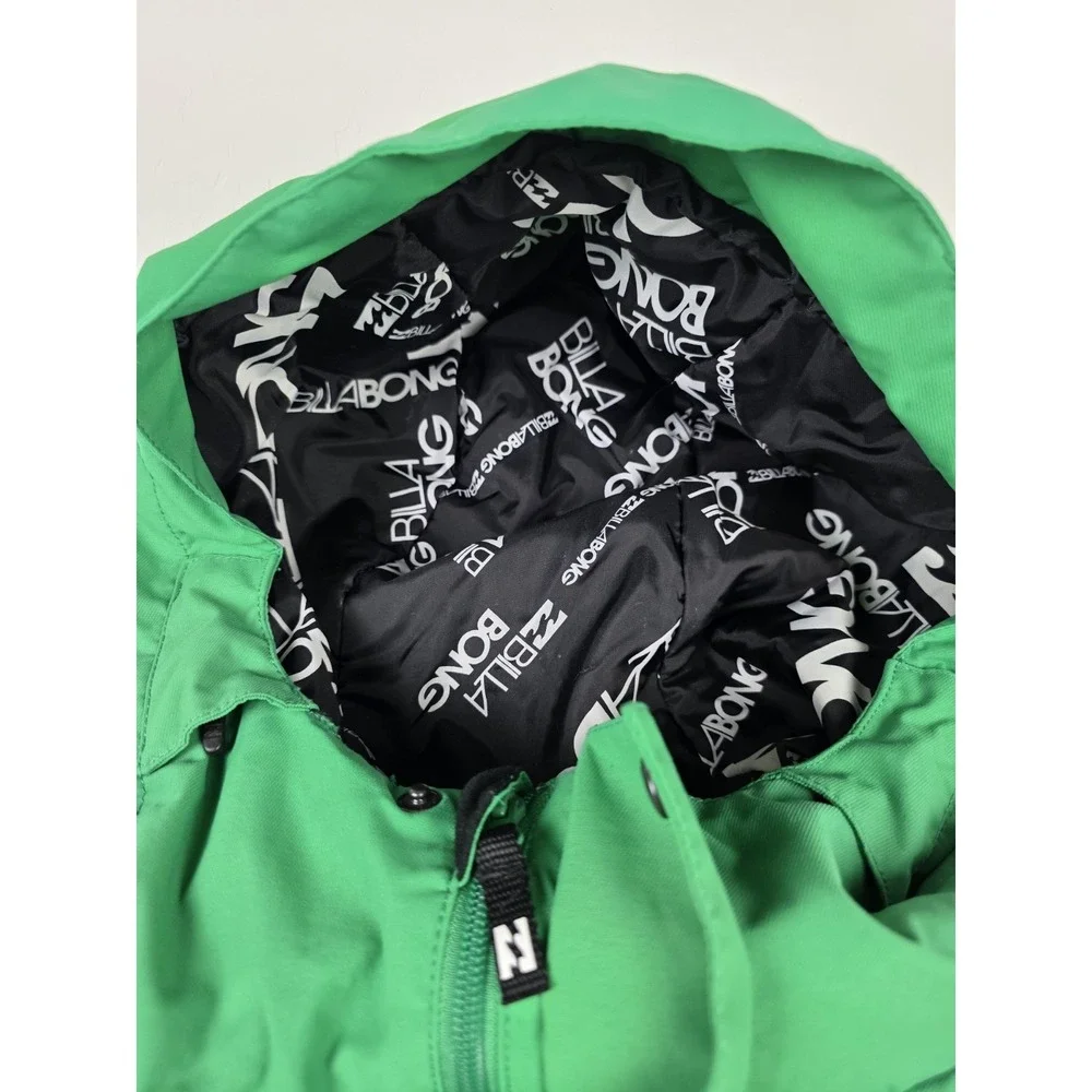 Billabong Bolt 8K Snowboarding Ski‎ Jacket Waterproof Hooded Size XL Green